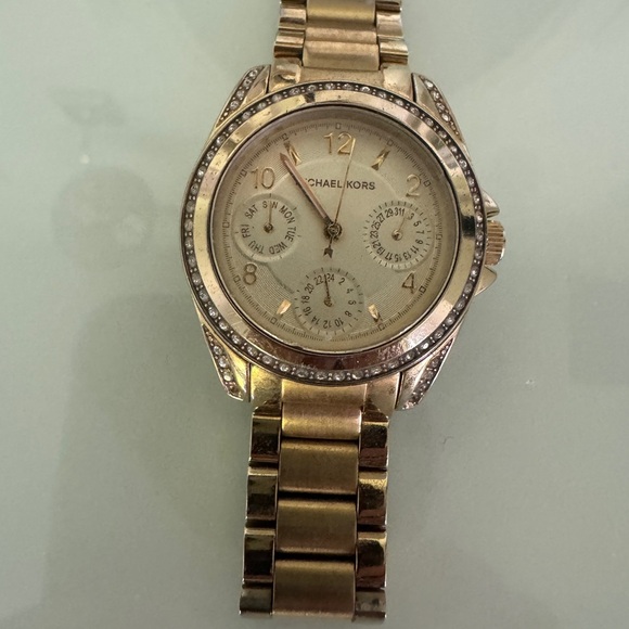 Michael Kors Blair Gold Chronograph Watch - Picture 1 of 4